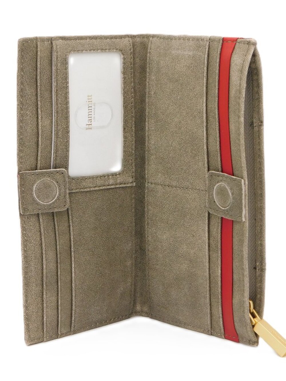 Hammitt 110 North Wallet | Pewter/Brushed Gold | Long Foldover | VGUC - Picture 4 of 15